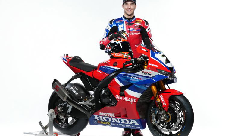 Iker Lecuona, 2025 Team HRC WorldSBK launch. Credit: HRC.