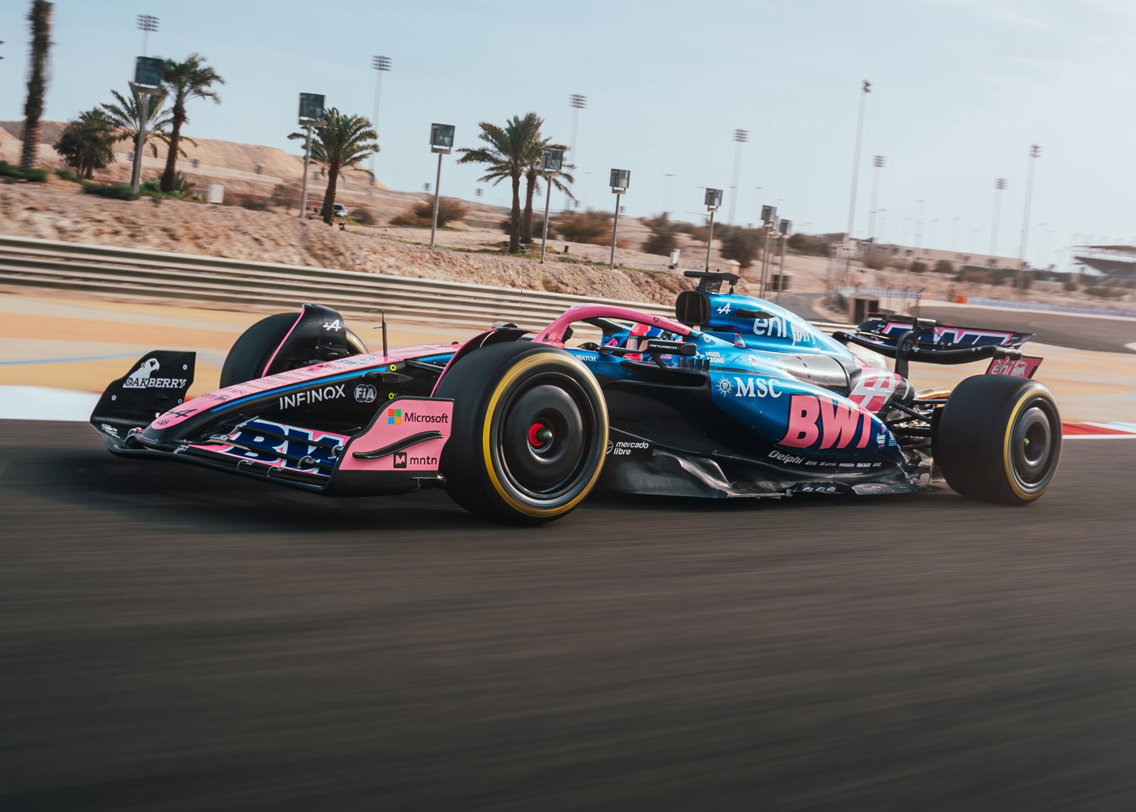 Alpine's 2025 F1 car debuted during a filming day on Monday 