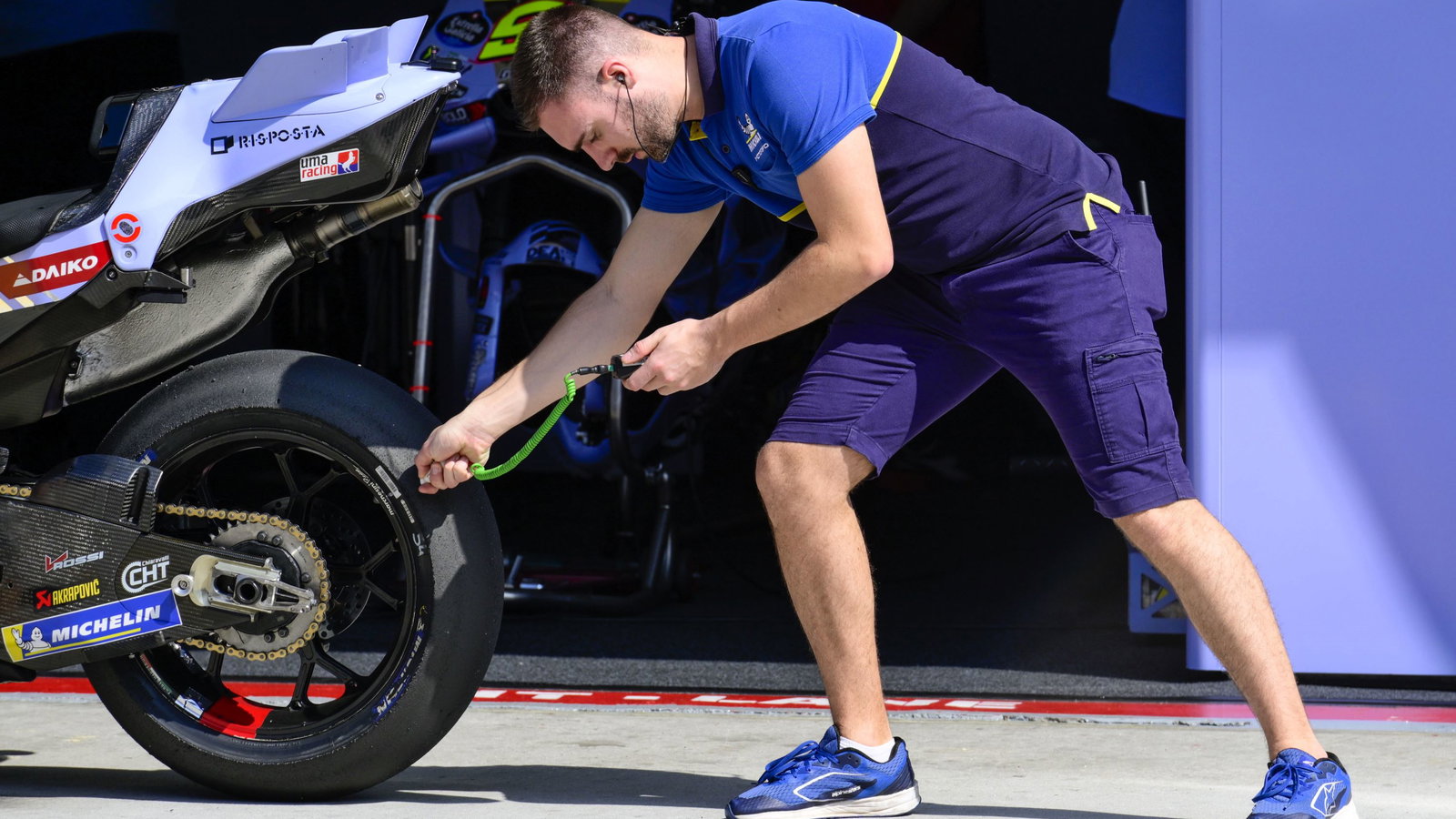 Michelin tyre technician, 2025 MotoGP testing