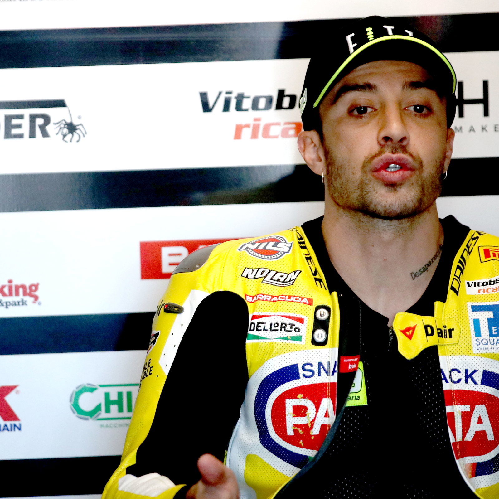 Andrea Iannone, 2025 Australian WorldSBK, pit box. Credit: Gold and Goose.