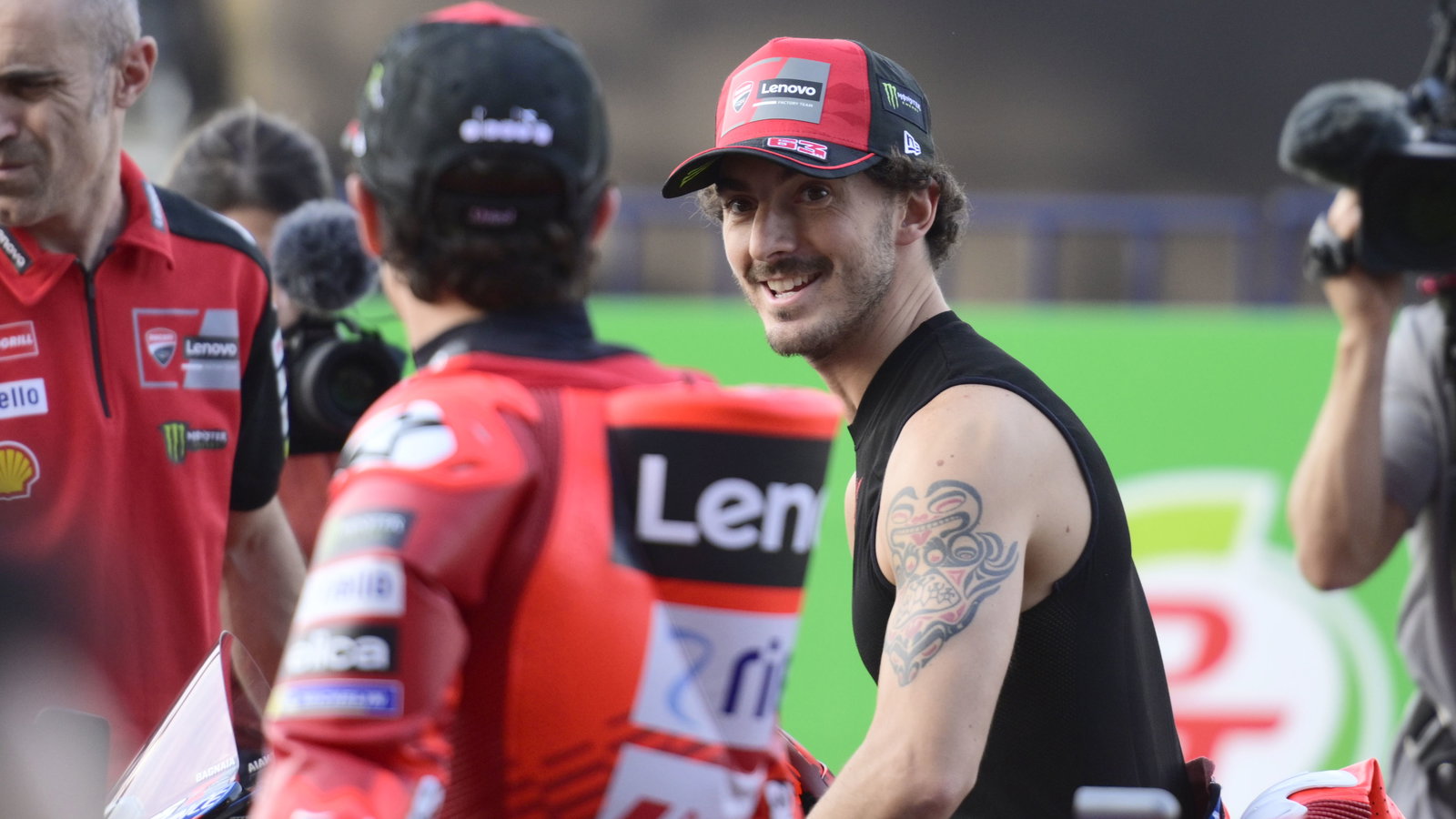 Francesco Bagnaia, Marc Marquez, 2025 MotoGP Thai Grand Prix, media. Credit: Gold and Goose.