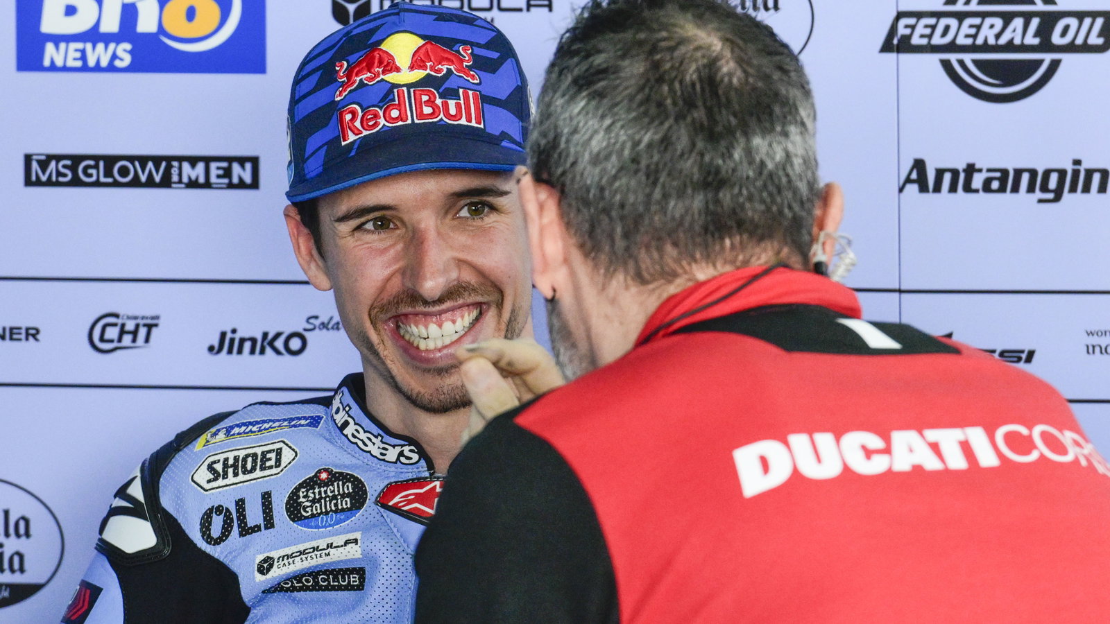 Alex Marquez, 2025 MotoGP Thai Grand Prix, pit box. Credit: Gold and Goose.