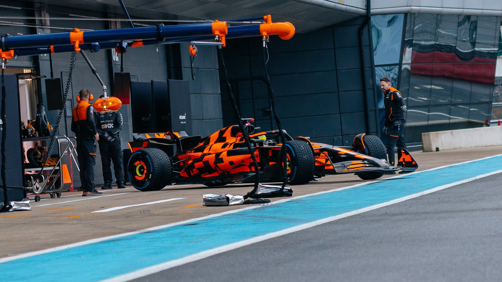 McLaren's 2025 car debuted in a one-off camo livery 