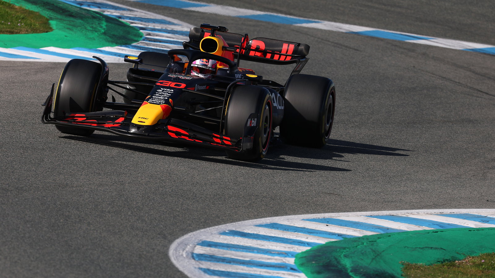 Liam Lawson drove the RB19 at Jerez