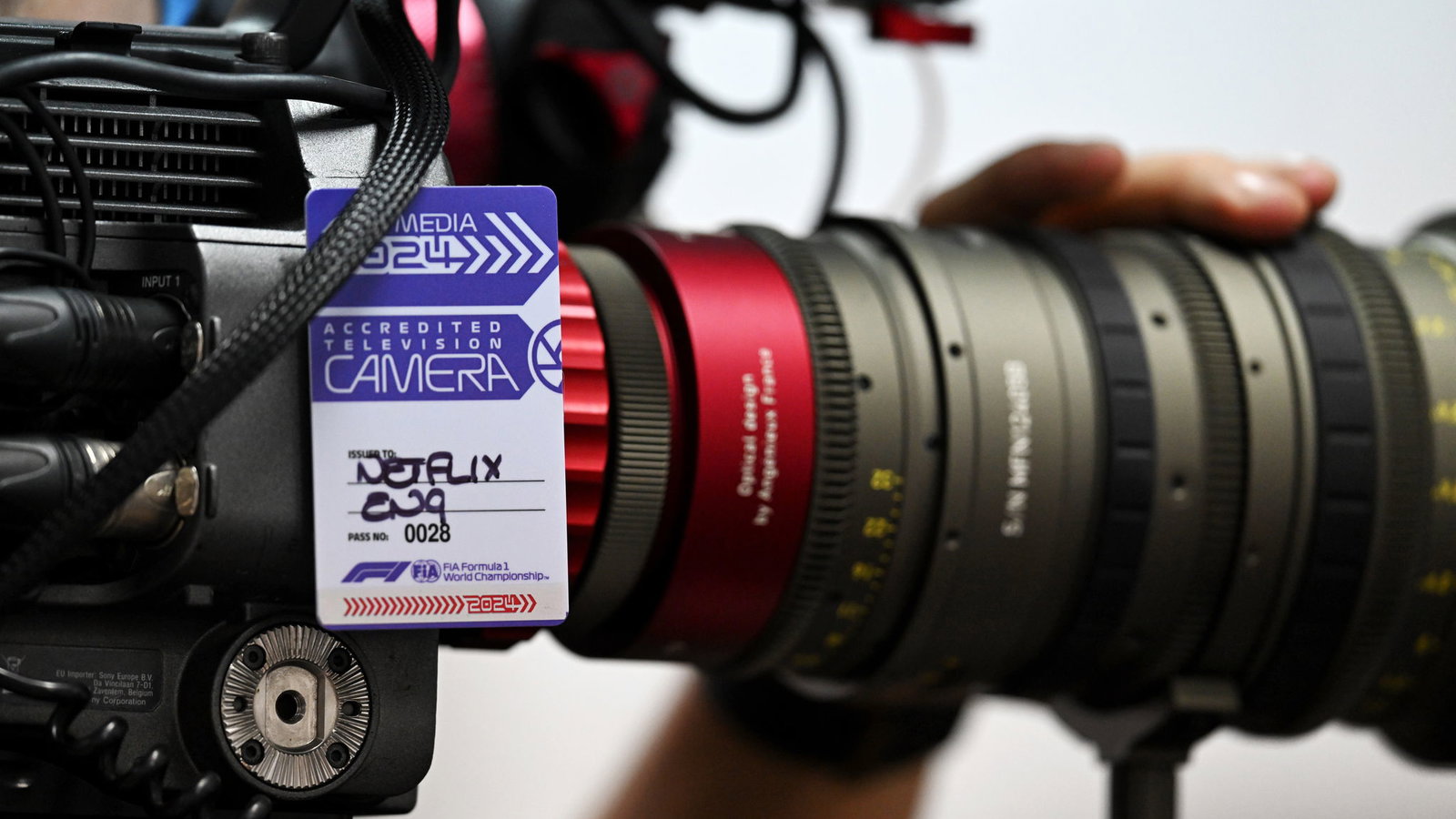 Netflix cameras capturing content during F1 2024