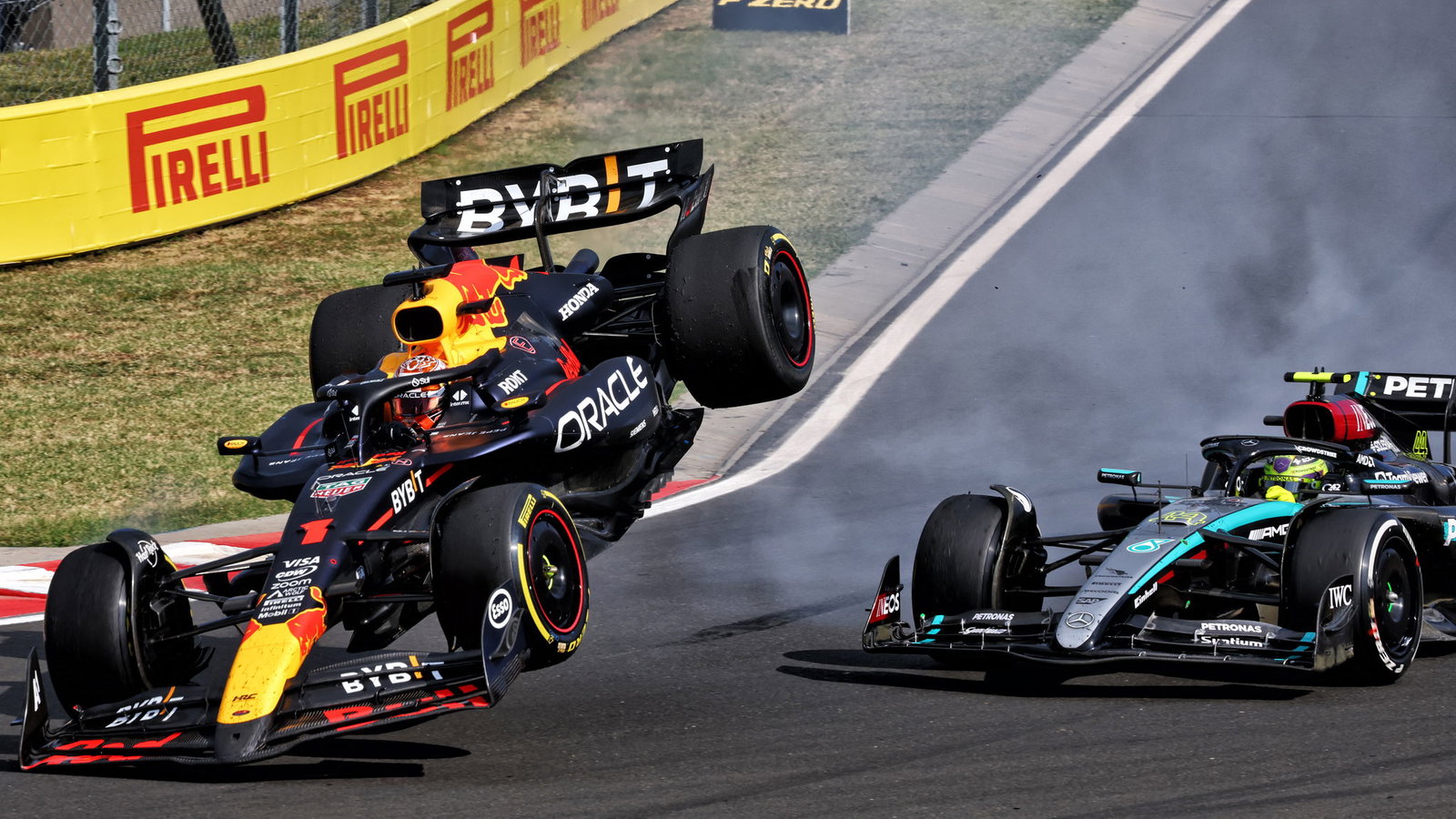 Max Verstappen collided with Lewis Hamilton in Hungary last year