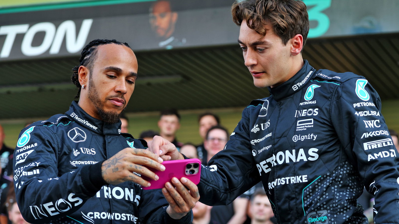 Lewis Hamilton and George Russell spent three years as teammates
