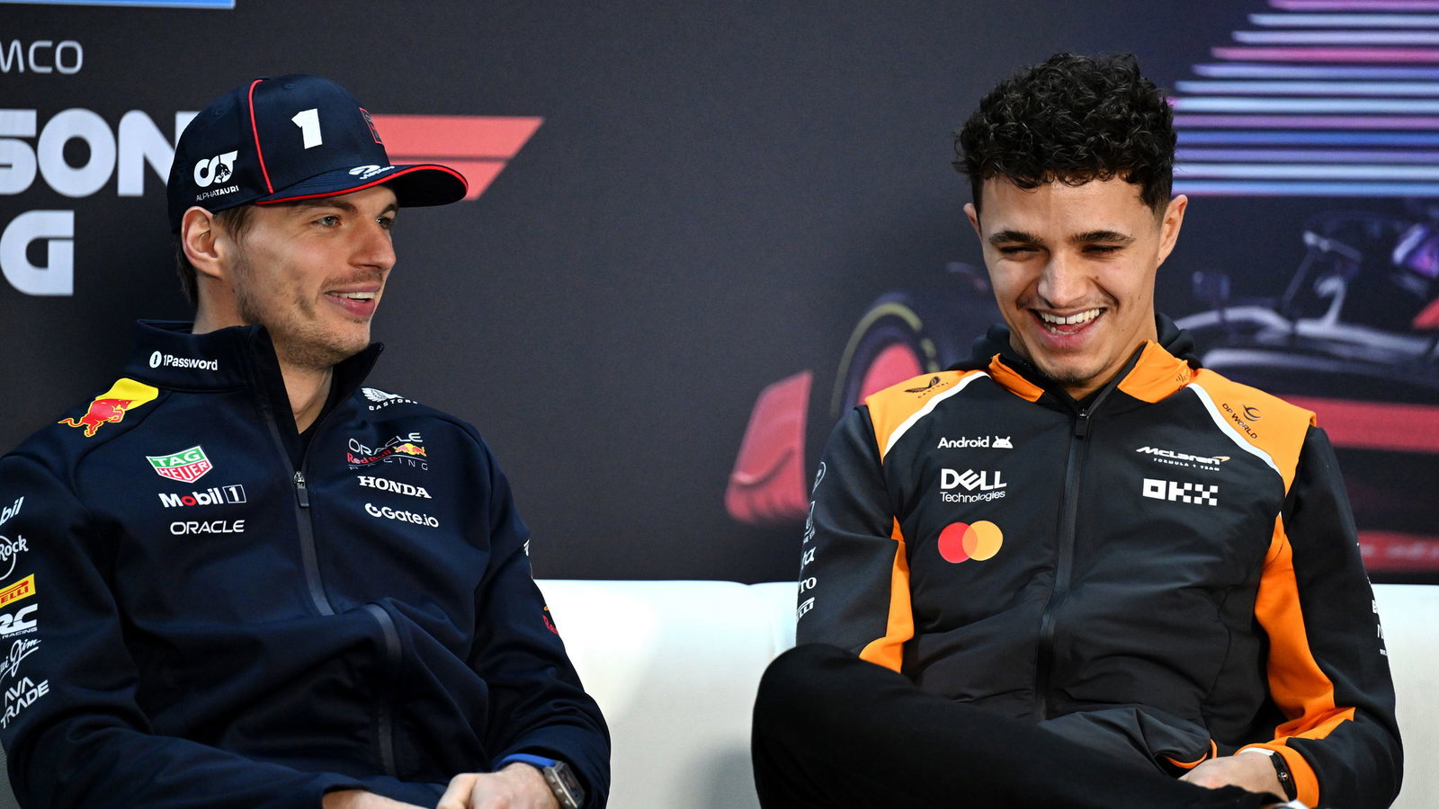Max Verstappen and Lando Norris joked about their F1 rivalry