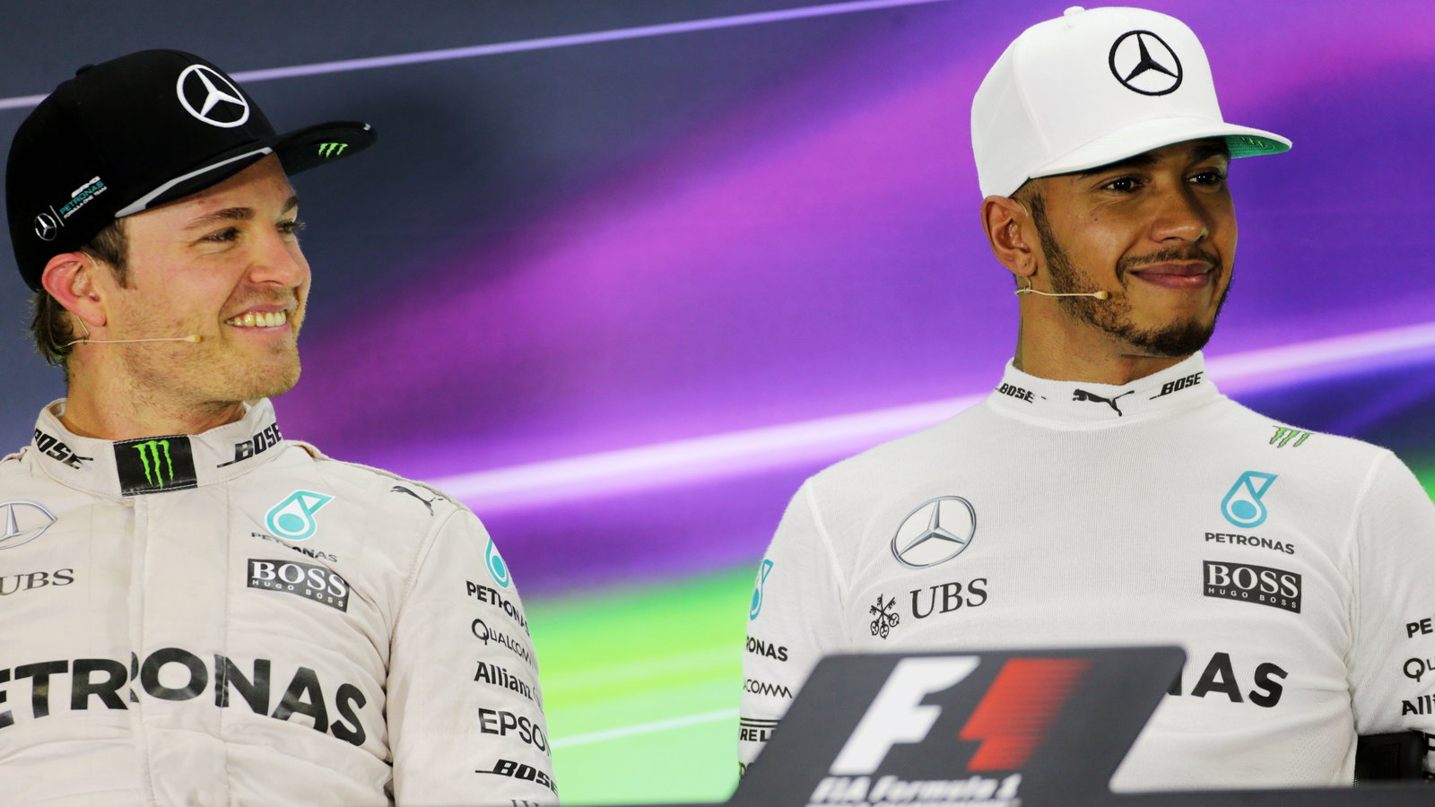 Nico Rosberg and Lewis Hamilton 