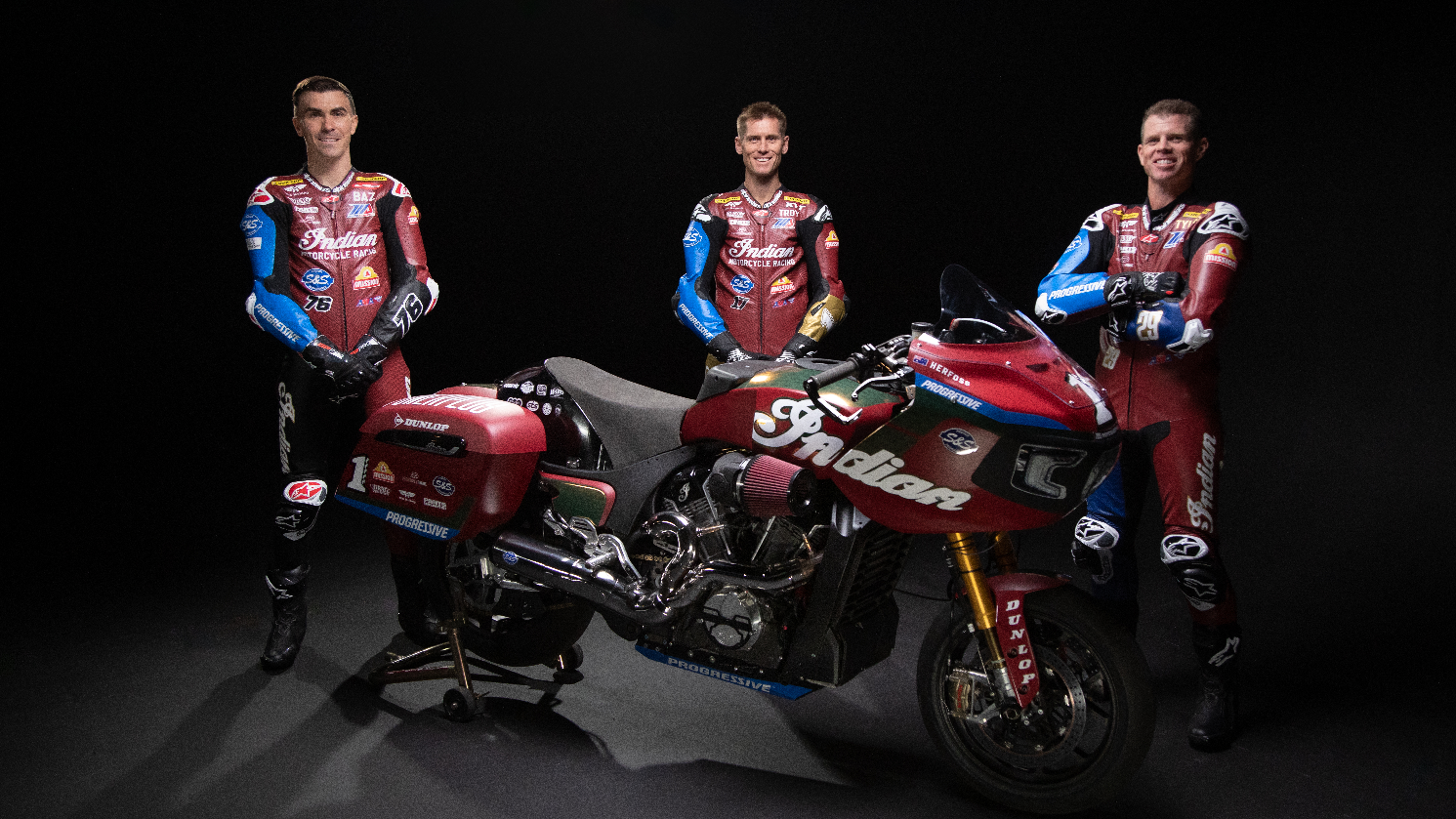 S&S Indian Factory team, King of the Baggers 2025. Credit: Indian Motorcycle.