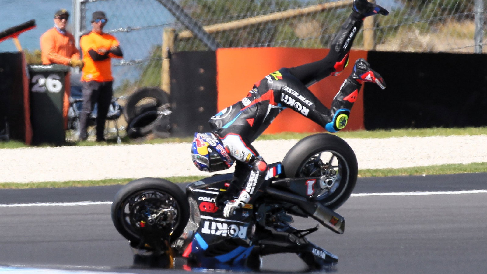 Toprak Razgatlioglu, highside, 2025 Phillip Island WorldSBK Test