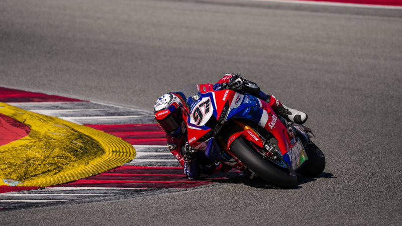 Xavi Vierge, 2025 Portimao WorldSBK (March) Test. Credit: Honda.