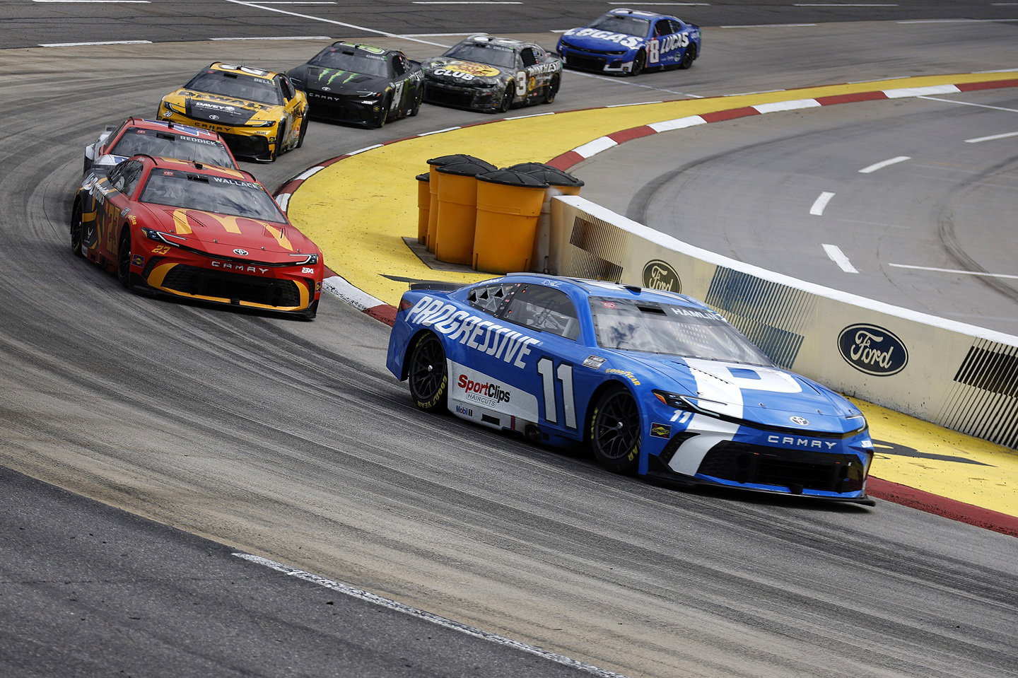 Denny Hamlin leads Bubba Wallace