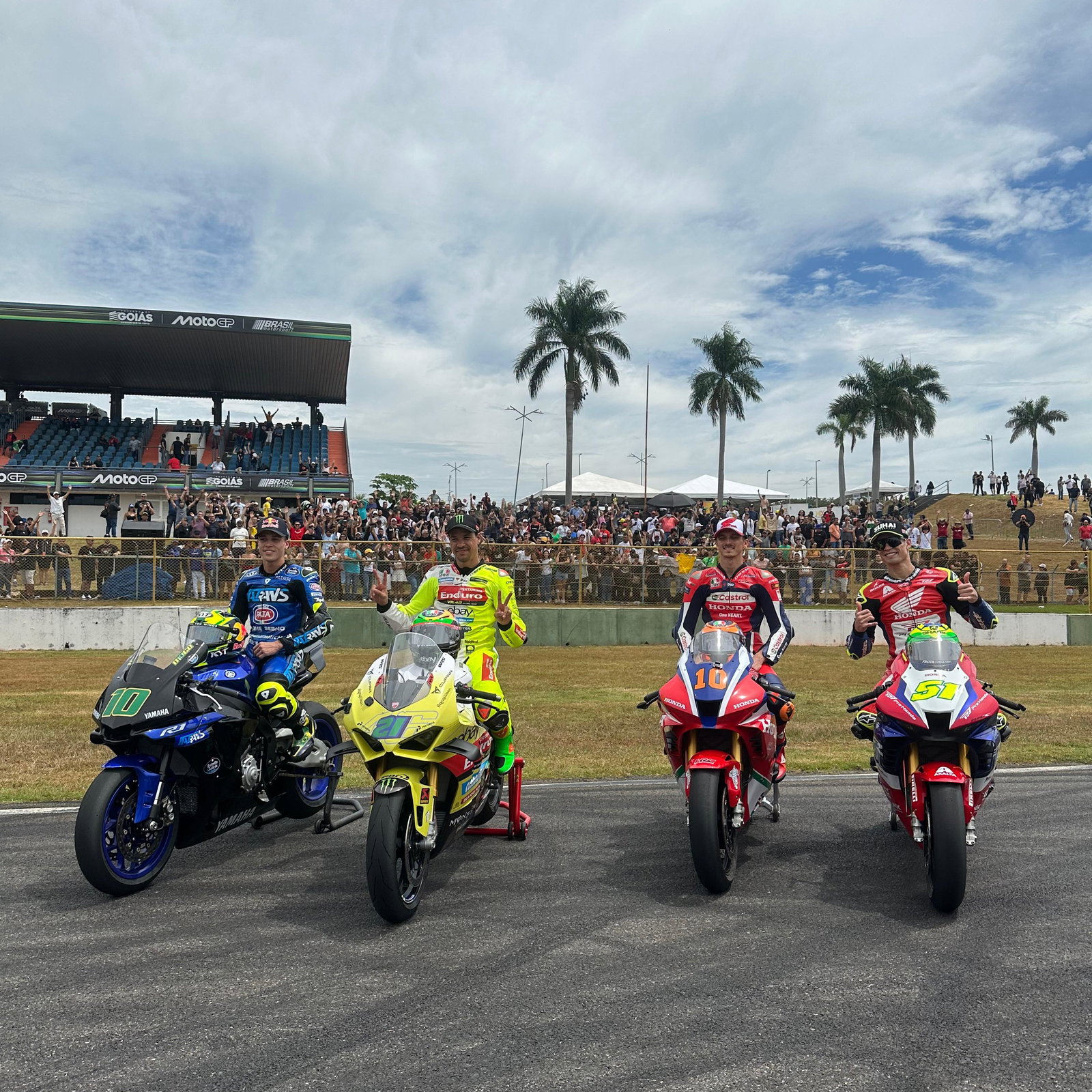 Diogo Moreira, Franco Morbidelli, Luca Marini, Eric Granado, Brazil event 2025
