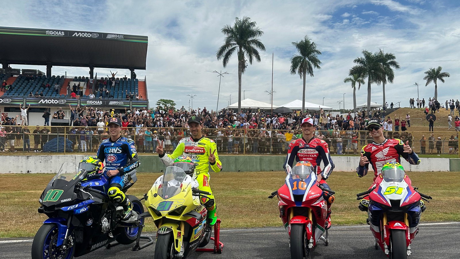 Diogo Moreira, Franco Morbidelli, Luca Marini, Eric Granado, Brazil event 2025