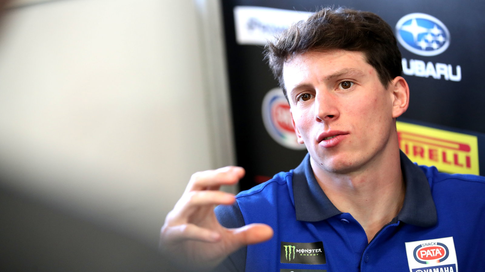 Andrea Locatelli, 2025 Australian WorldSBK, media debrief. Credit: Gold and Goose.