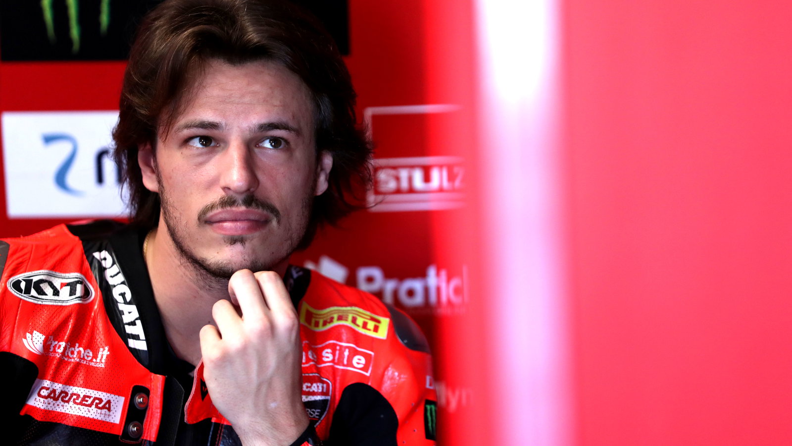 Nicolo Bulega, 2025 Australian WorldSBK, pit box. Credit: Gold and Goose.