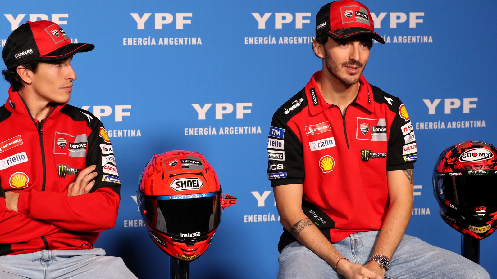 Marc Marquez, Francesco Bagnaia, 2025 Argentine MotoGP