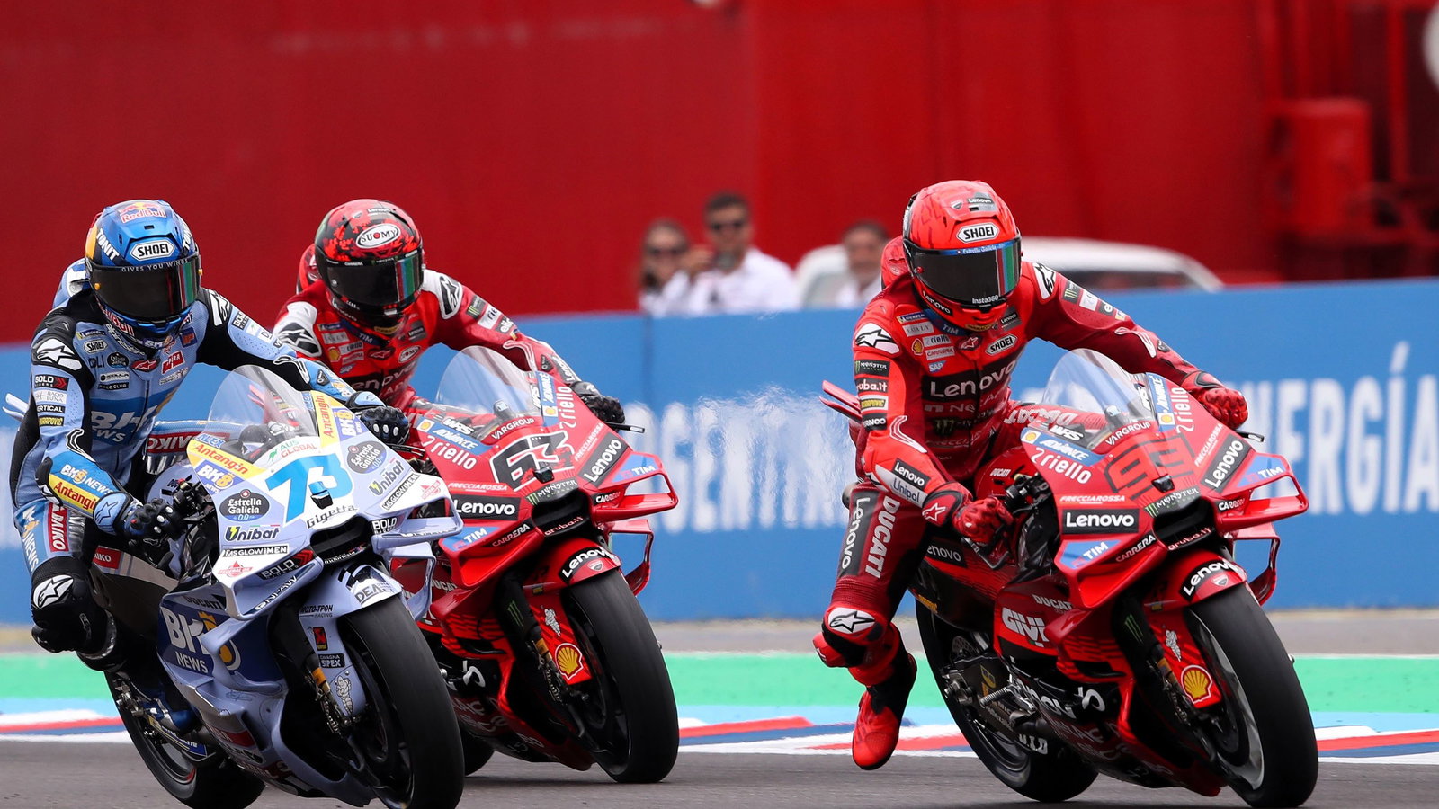 Marc Marquez, Alex Marquez, Francesco Bagnaia, 2025 Argentine MotoGP
