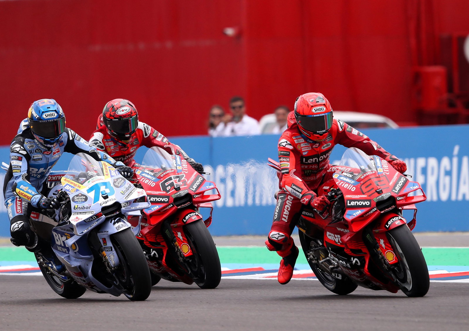 Marc Marquez, Alex Marquez, Francesco Bagnaia, 2025 Argentine MotoGP