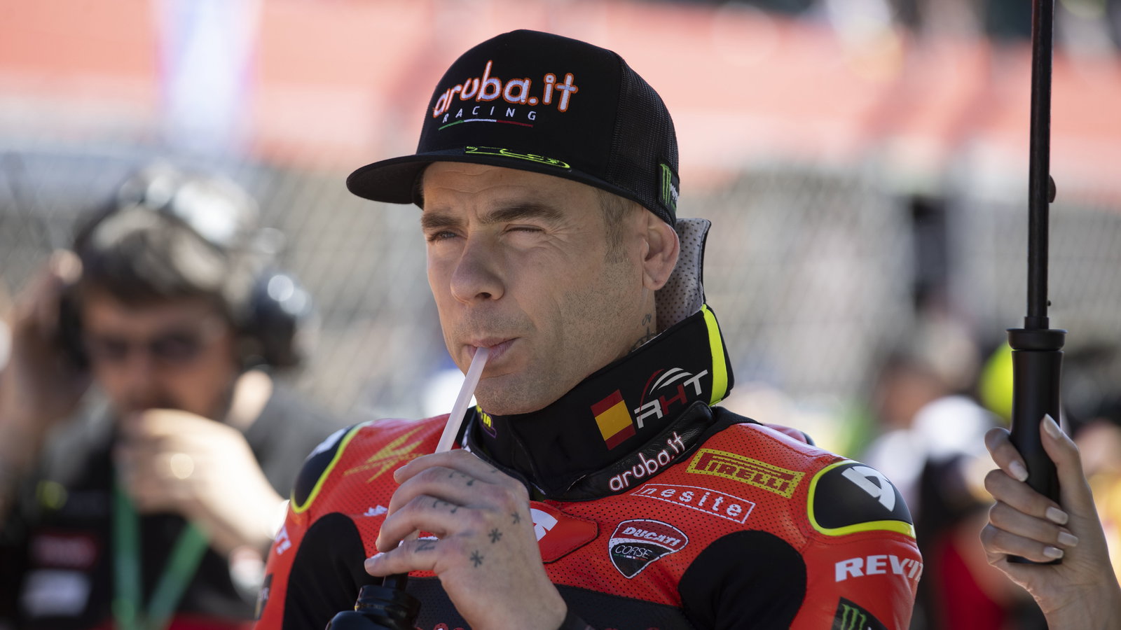 Alvaro Bautista, 2025 Portuguese WorldSBK, grid. Credit: Gold and Goose.