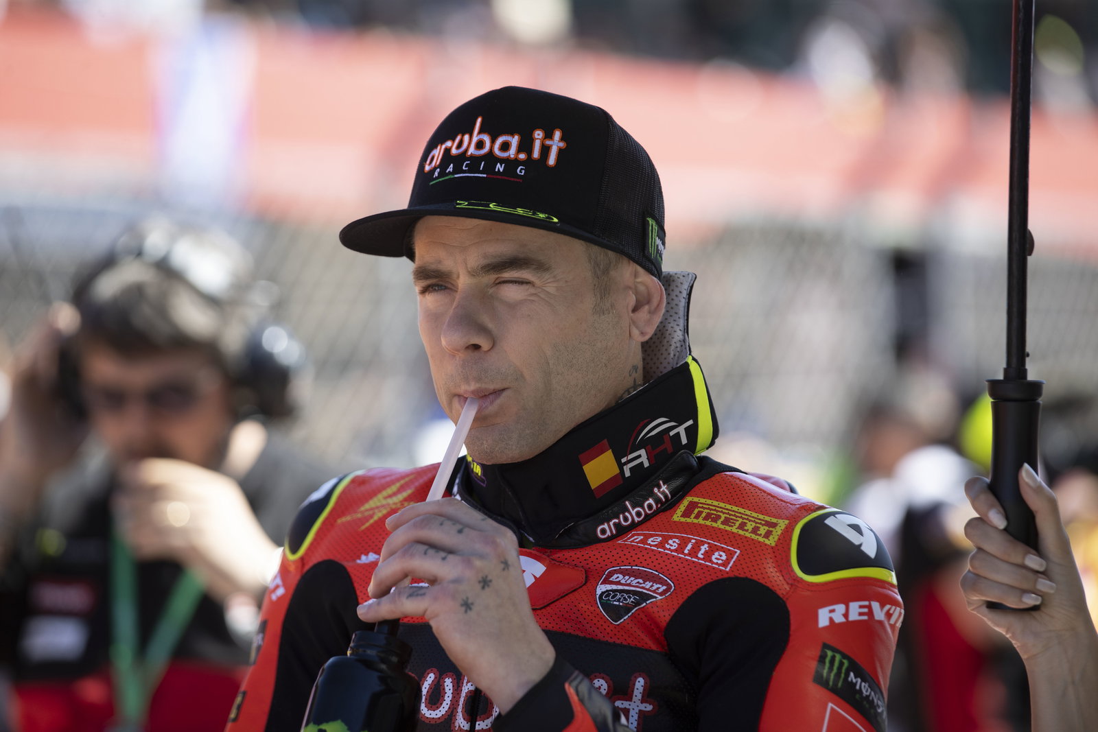 Alvaro Bautista, 2025 Portuguese WorldSBK, grid. Credit: Gold and Goose.