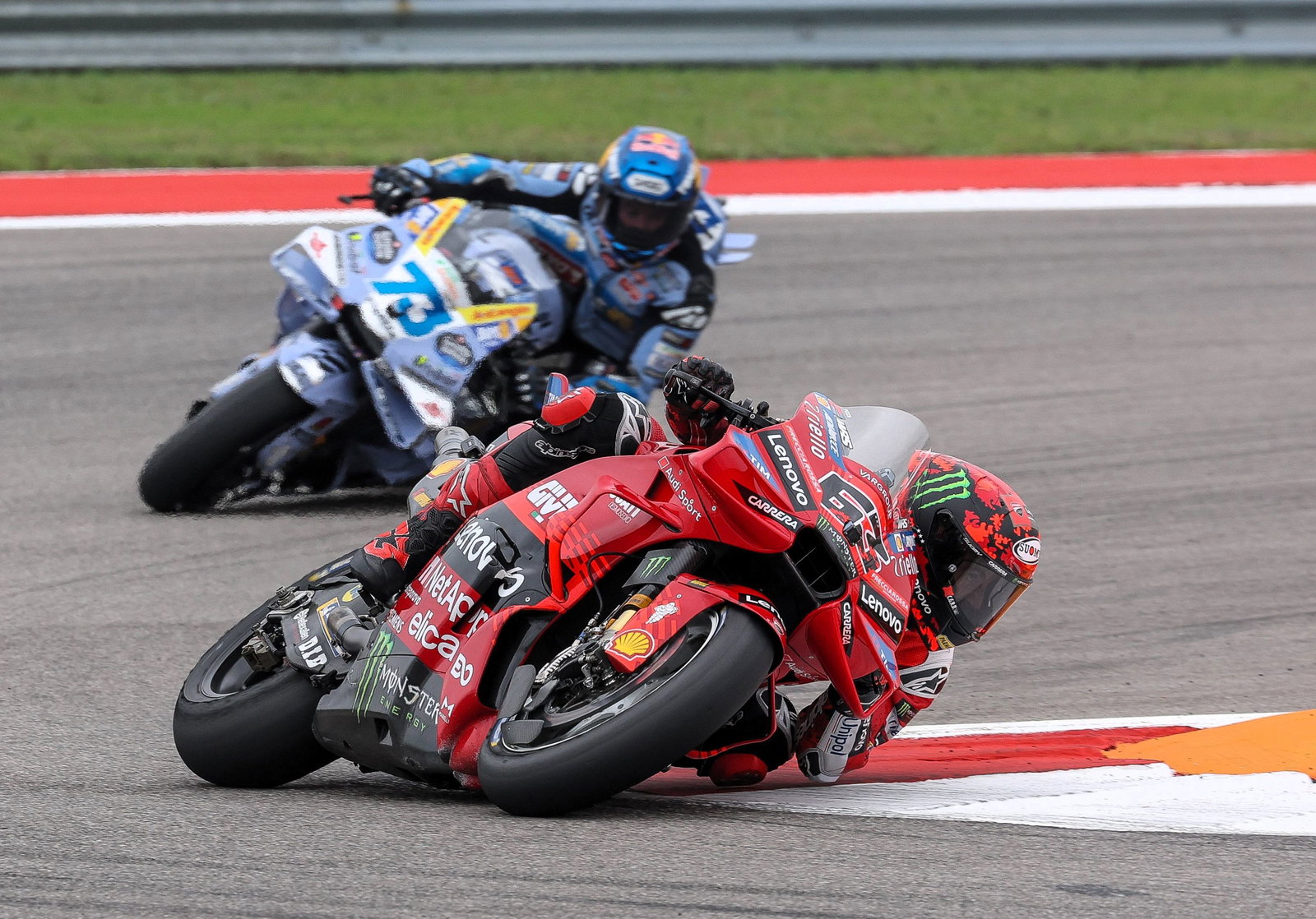 Bagnaia, Alex Marquez, 2025 Americas MotoGP at COTA