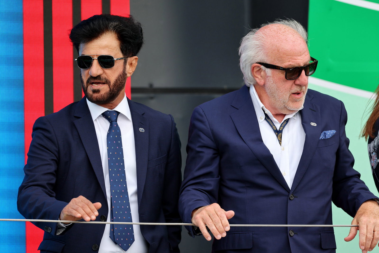 Mohammed Ben Sulayem and Dave Richards