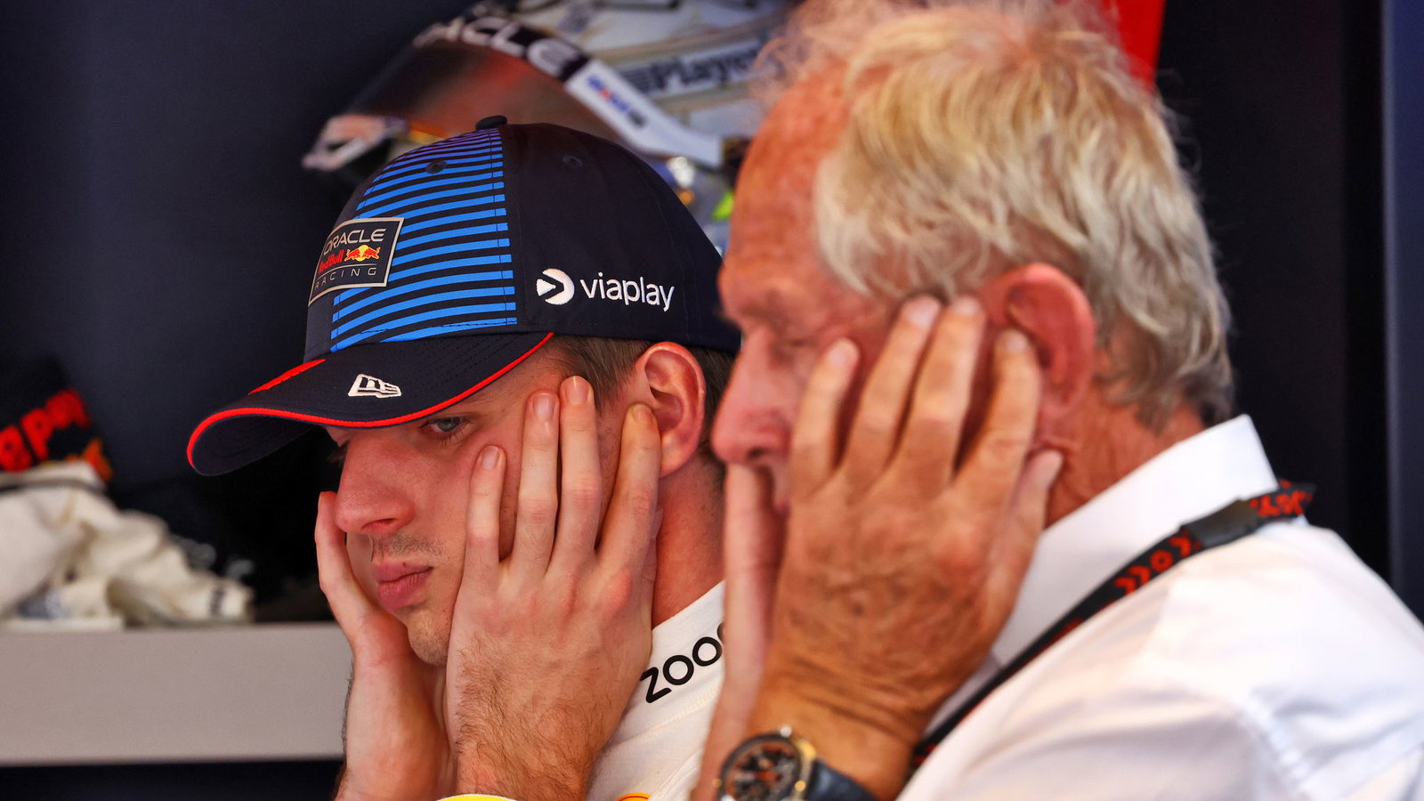 Max Verstappen and Helmut Marko