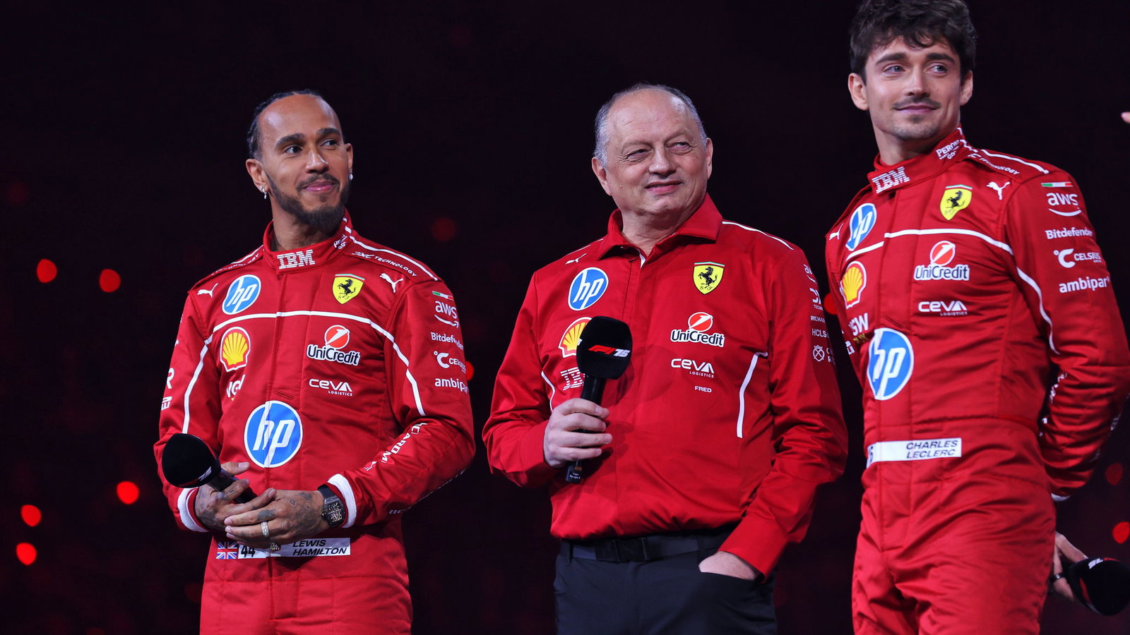 Lewis Hamilton and Charles Leclerc