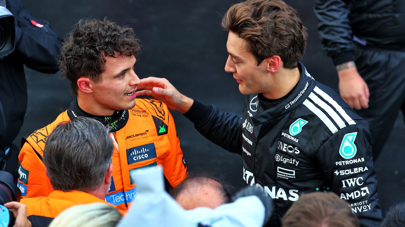 Lando Norris, George Russell