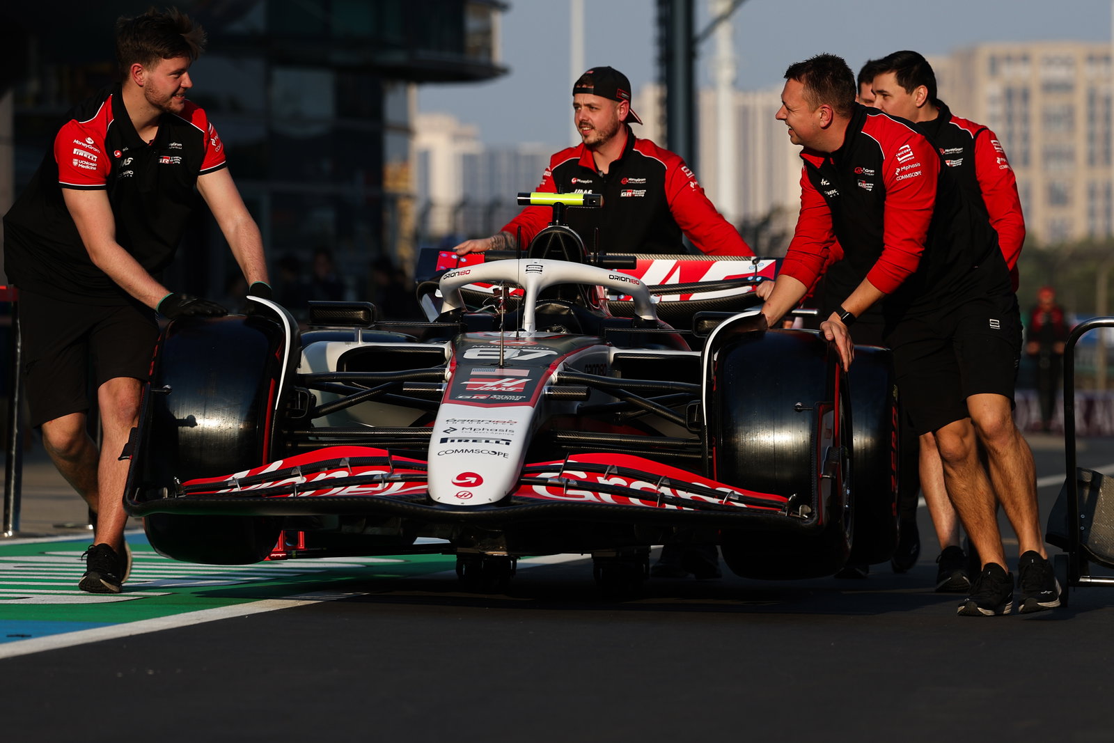 Haas have made changes to their rear wing