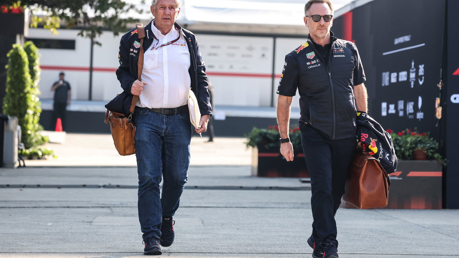 Helmut Marko and Christian Horner