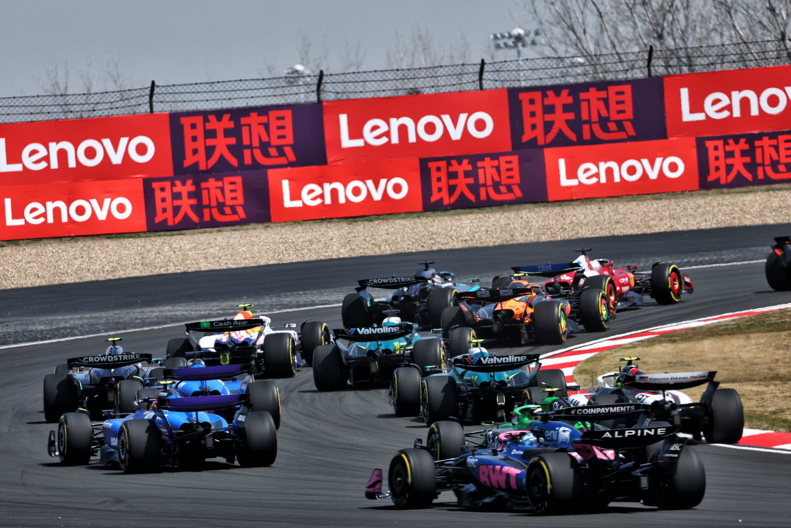 Start of the Chinese GP sprint race