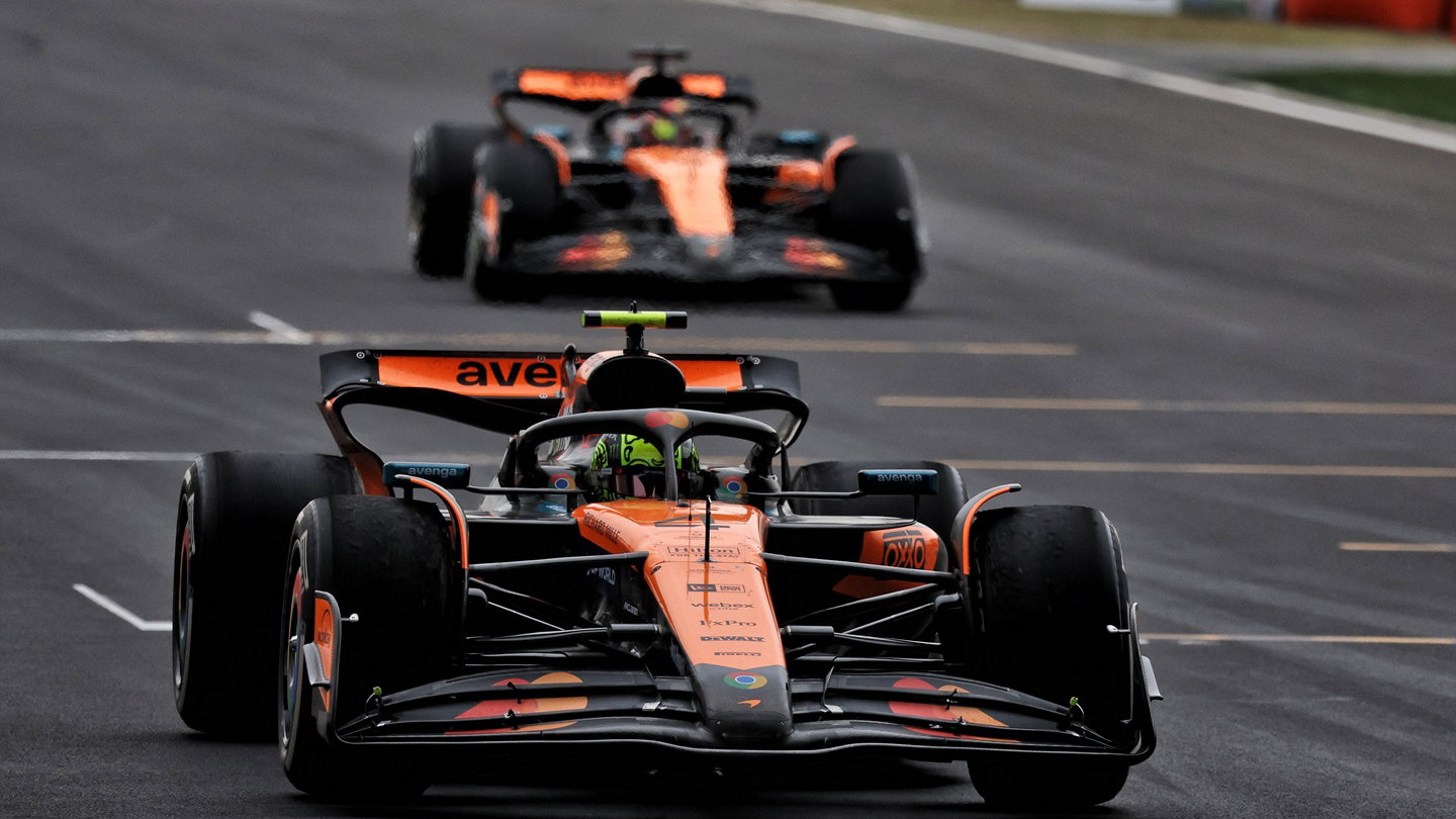 Lando Norris and Oscar Piastri