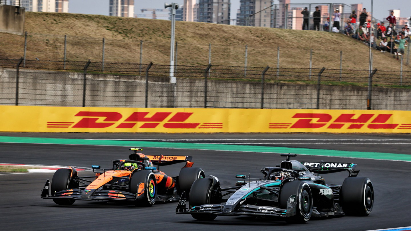 George Russell and Lando Norris