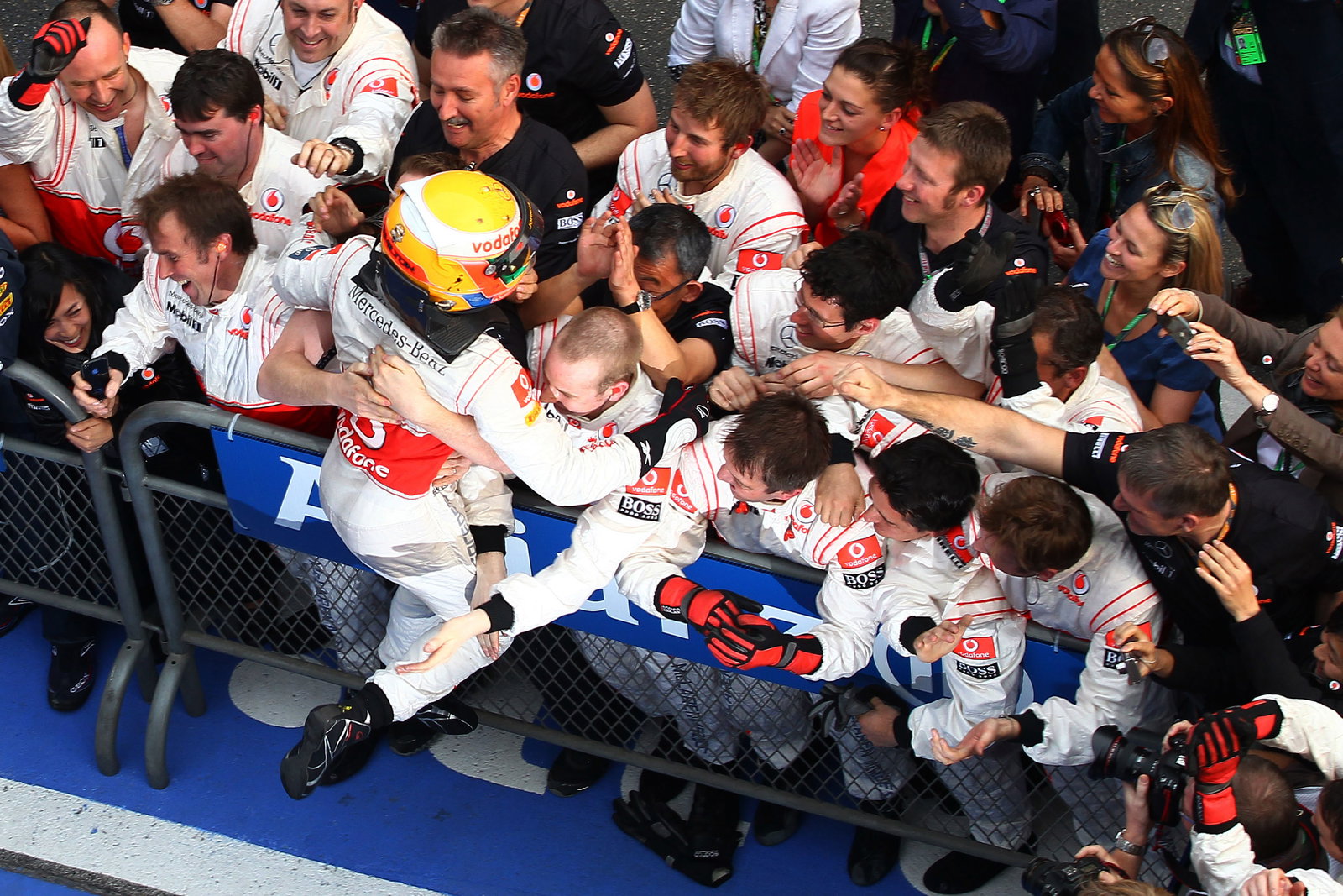 Lewis Hamilton overcame Sebastian Vettel for a memorable win in China