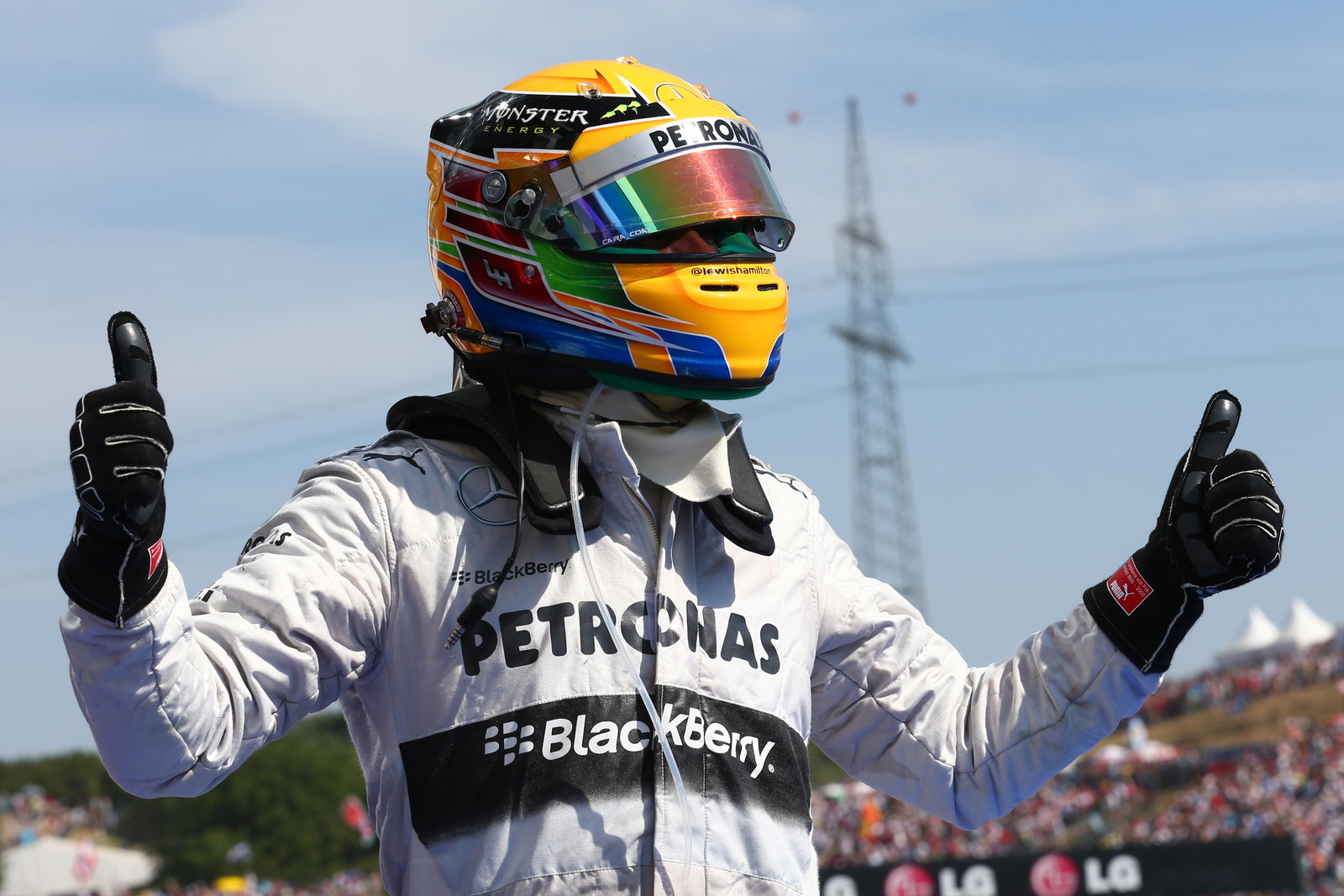 Lewis Hamilton's won his 10th race with Mercedes
