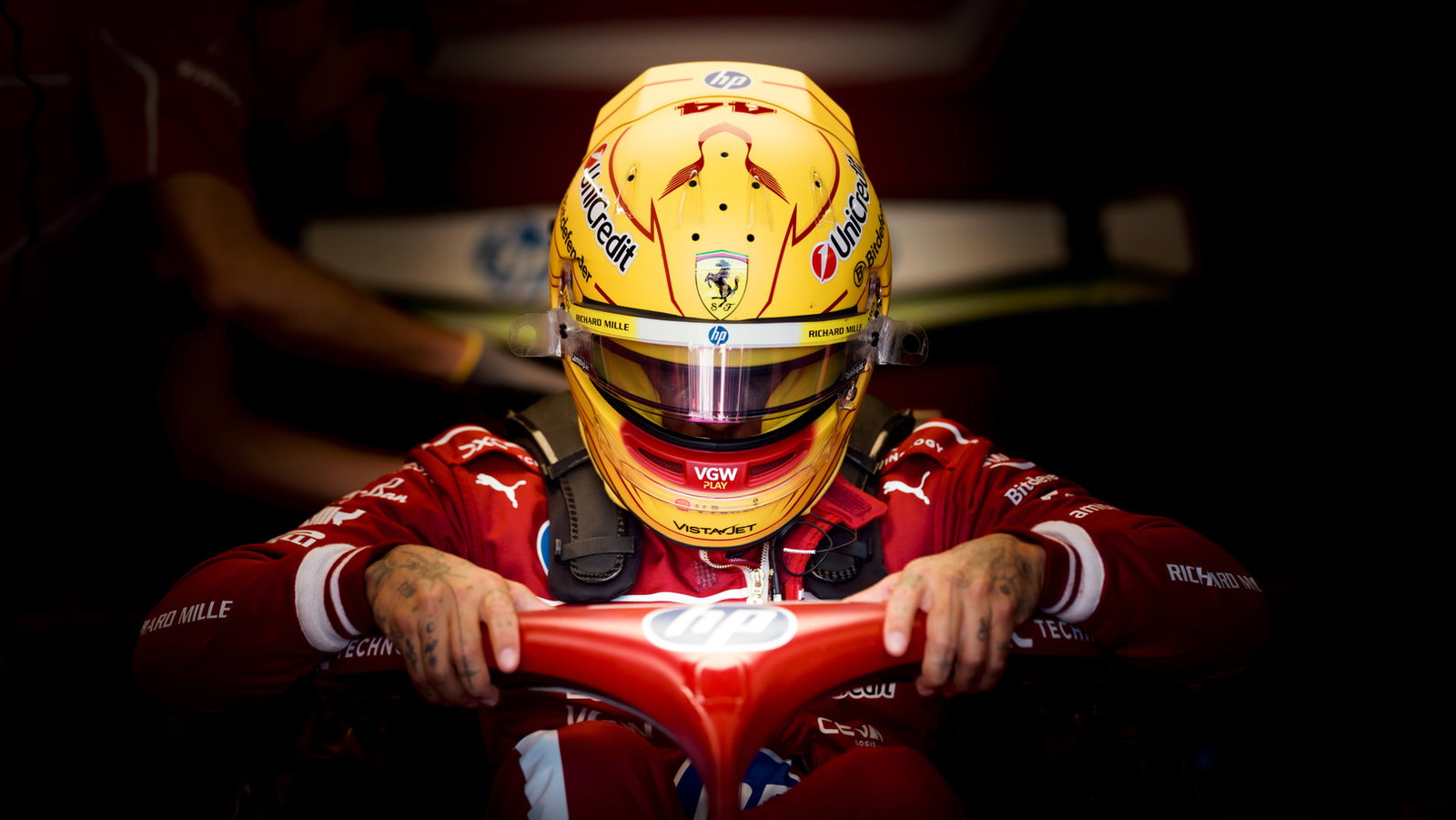 Lewis Hamilton endured a difficult Ferrari debut 