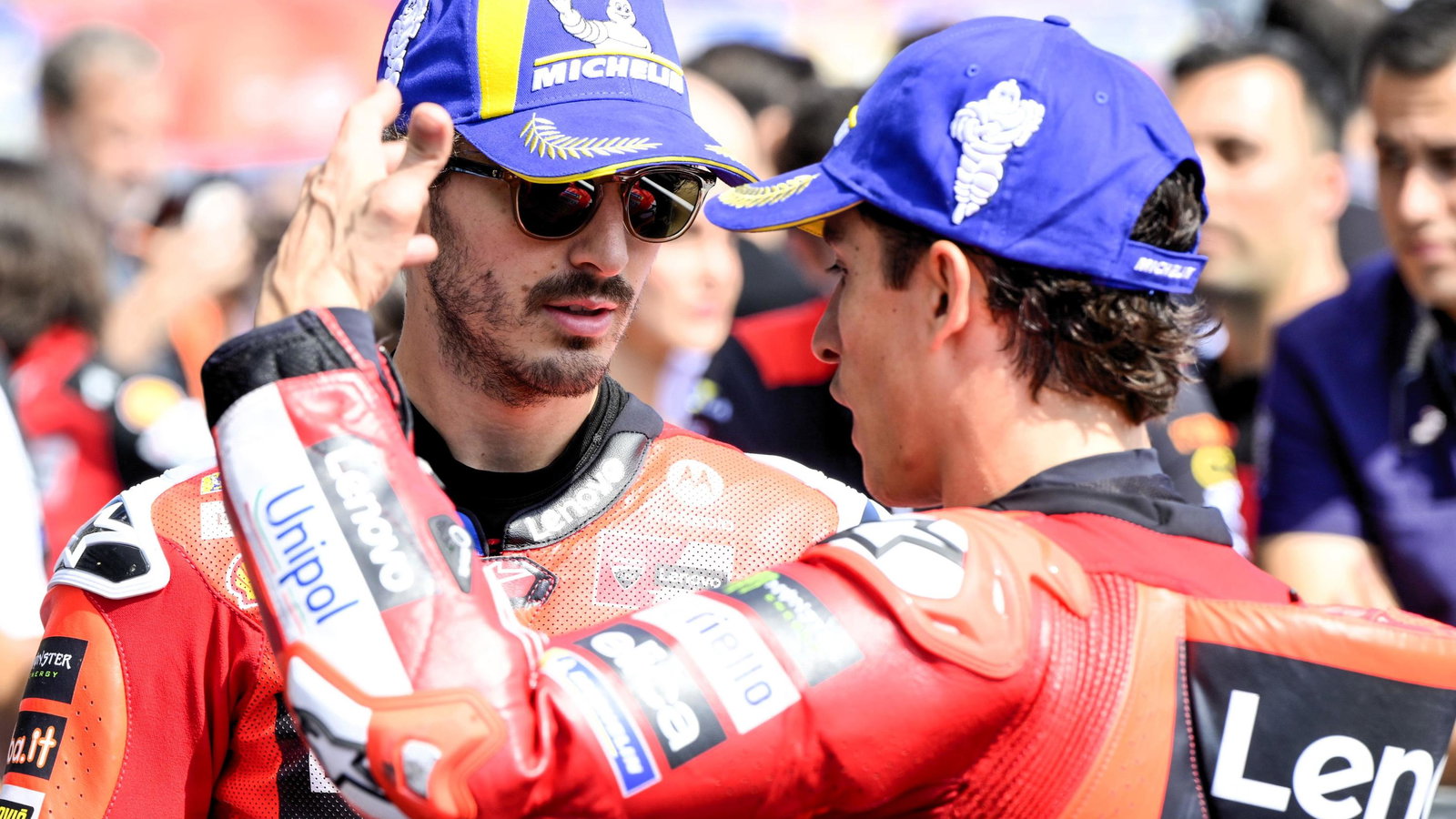 Marc Marquez, Francesco Bagnaia, 2025 Spanish MotoGP qualifying