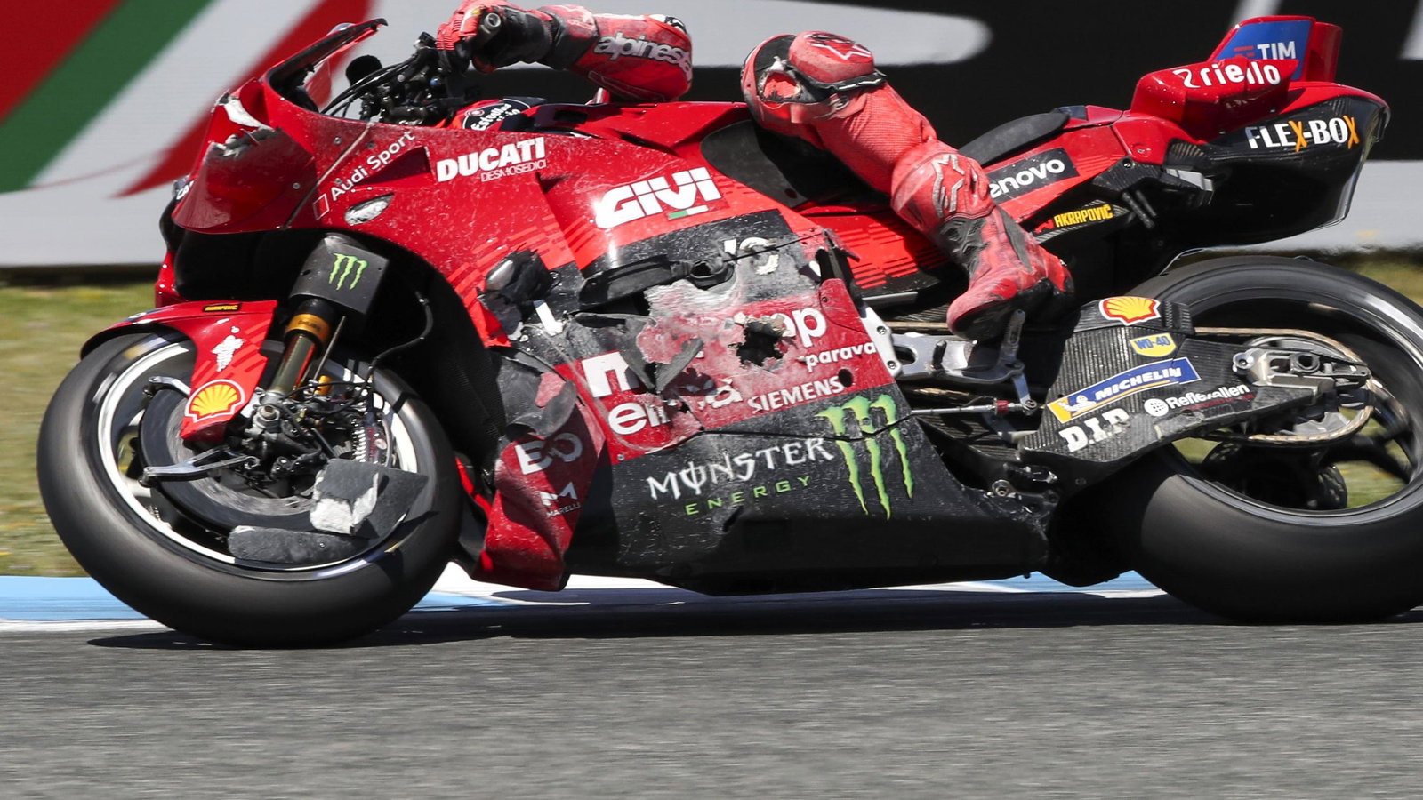 Marc Marquez, bike damage, 2025 Spanish MotoGP