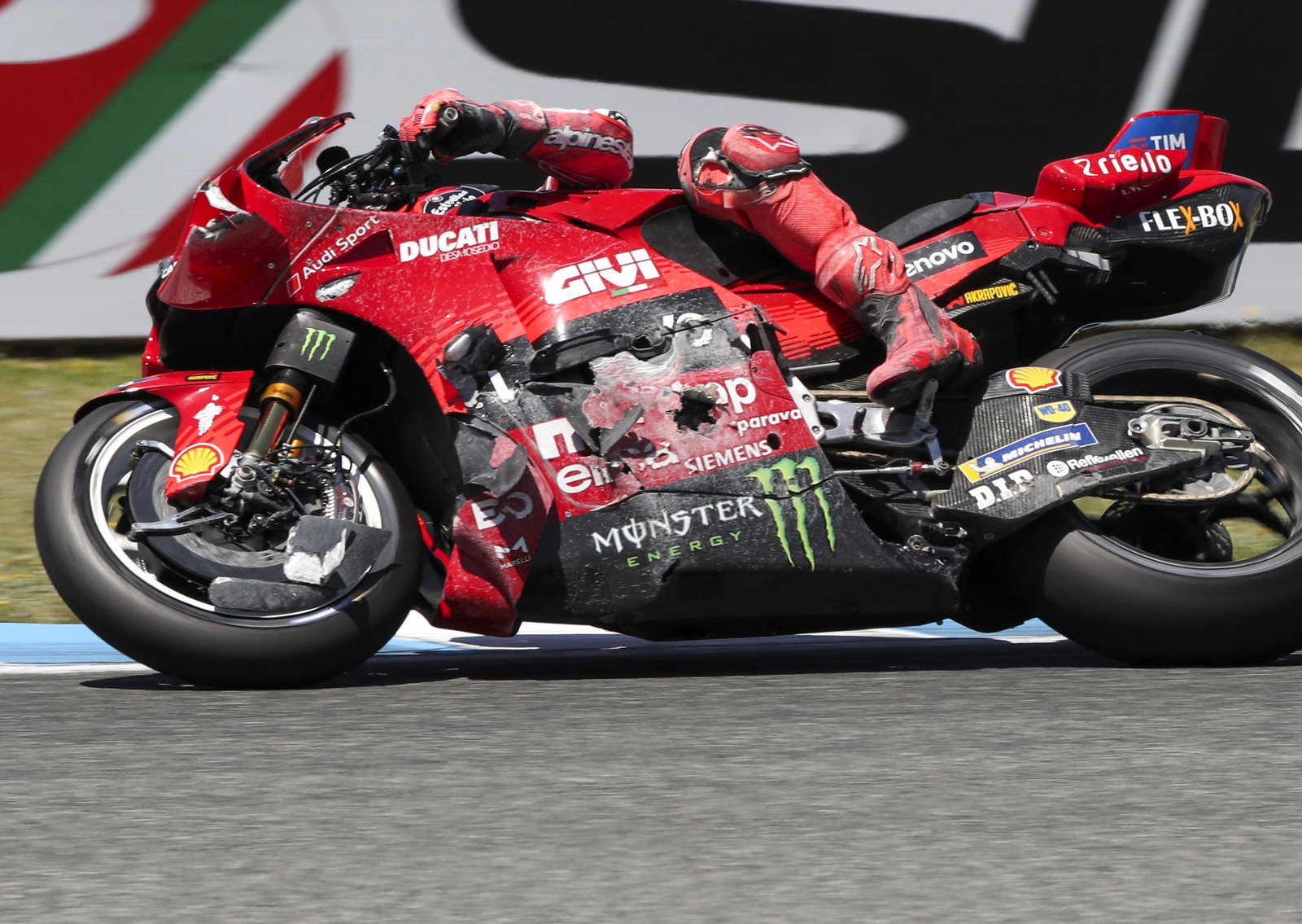 Marc Marquez, bike damage, 2025 Spanish MotoGP