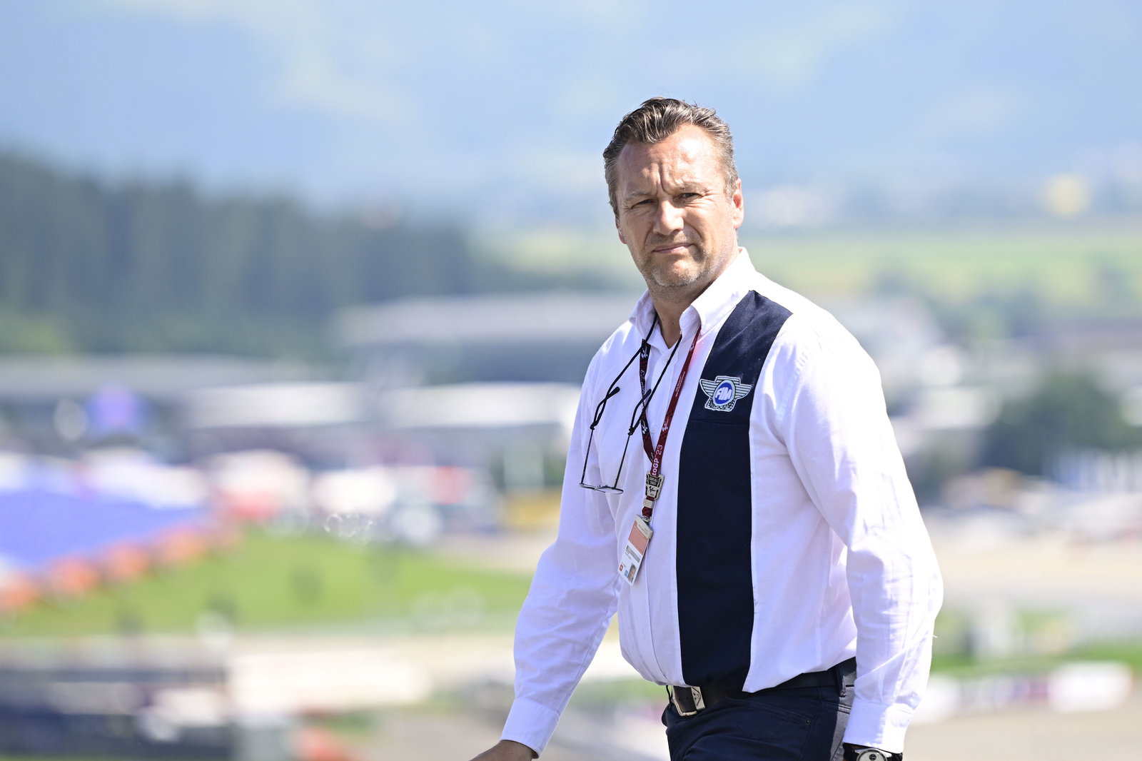 Stuart Higgs, 2023 MotoGP Austrian Grand Prix, track walk. Credit: Gold and Goose.