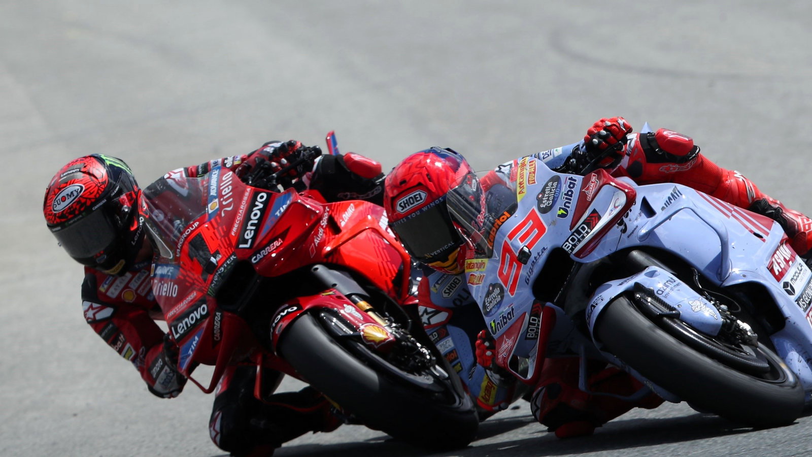 Bagnaia, Marquez, 2024 Spanish MotoGP