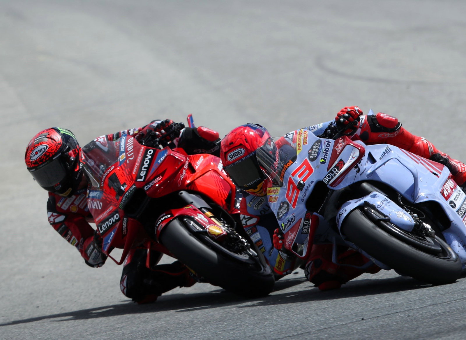 Bagnaia, Marquez, 2024 Spanish MotoGP