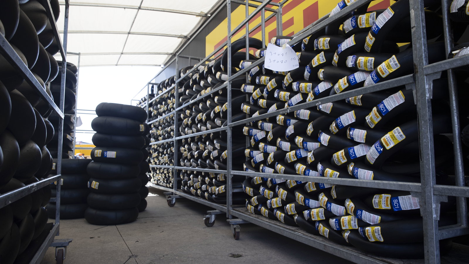 Pirelli tyres, 2024 Estoril WorldSBK. Credit: Gold and Goose.
