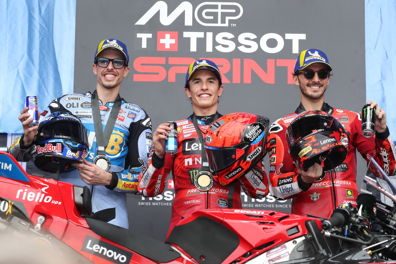 Alex Marquez, Marc Marquez, Pecco Bagnaia