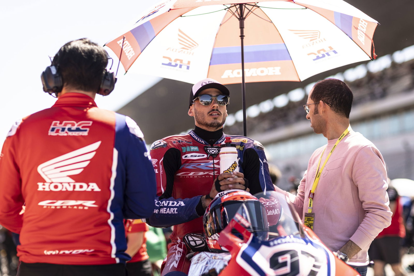 Xavi Vierge, 2025 Portuguese WorldSBK, grid. Credit: Gold and Goose.