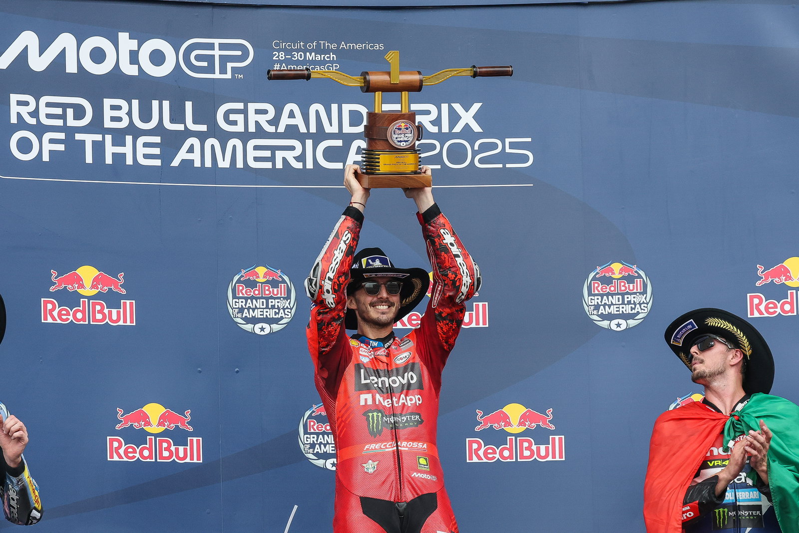 Francesco Bagnaia, Ducati Lenovo, winner of The Americas Grand Prix