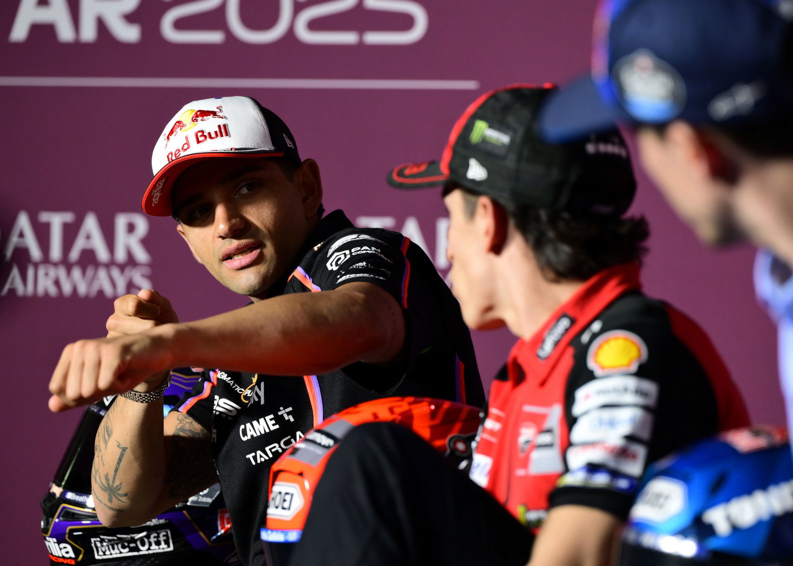 Jorge Martin, Marc Marquez, Alex Marquez, 2025 Qatar MotoGP